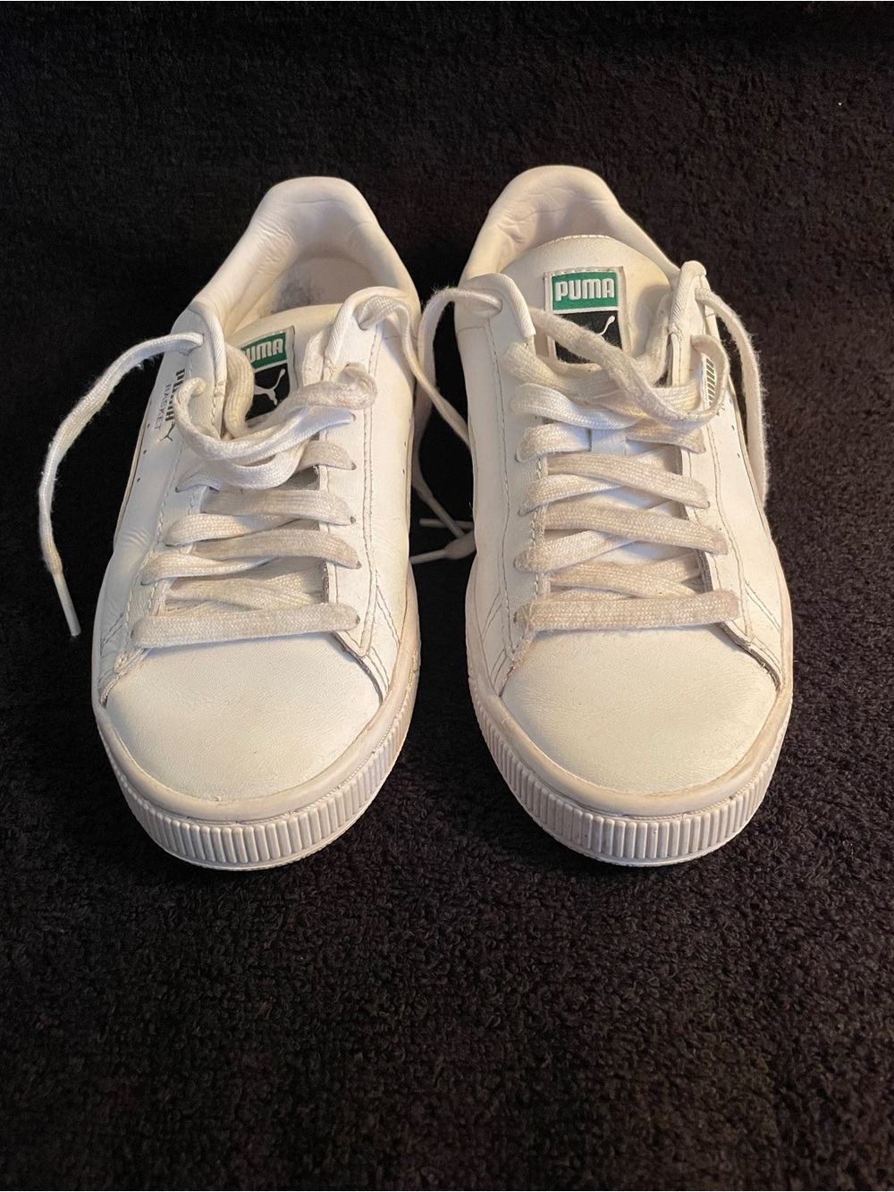 Puma Classic Basket White Leather Size 4.5